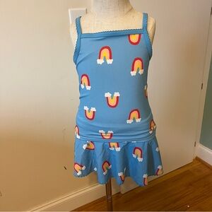 Hanna Andersson Blue Kids' two piece Swimsuit size 6-7